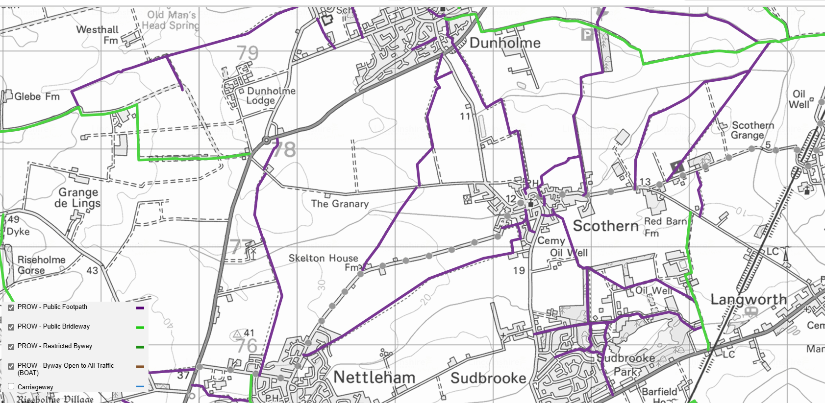 Public Rights of Way and Footpaths 